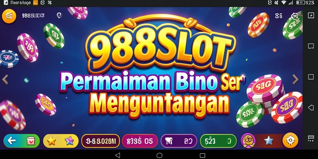 Tampilan gameplay 988SLOT yang mengasyikkan dengan suasana Bingo.