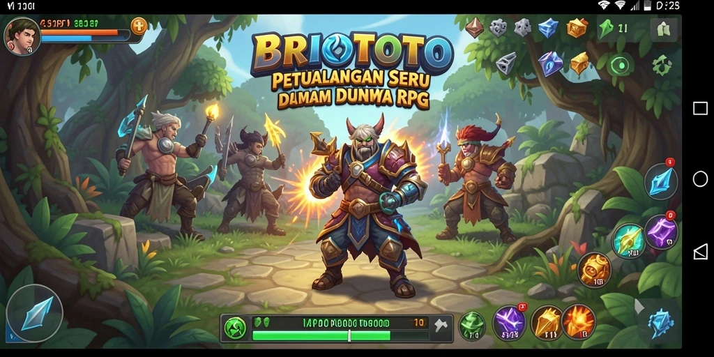 Tampilan gameplay RPG BRIOTOTO yang menarik dan seru.