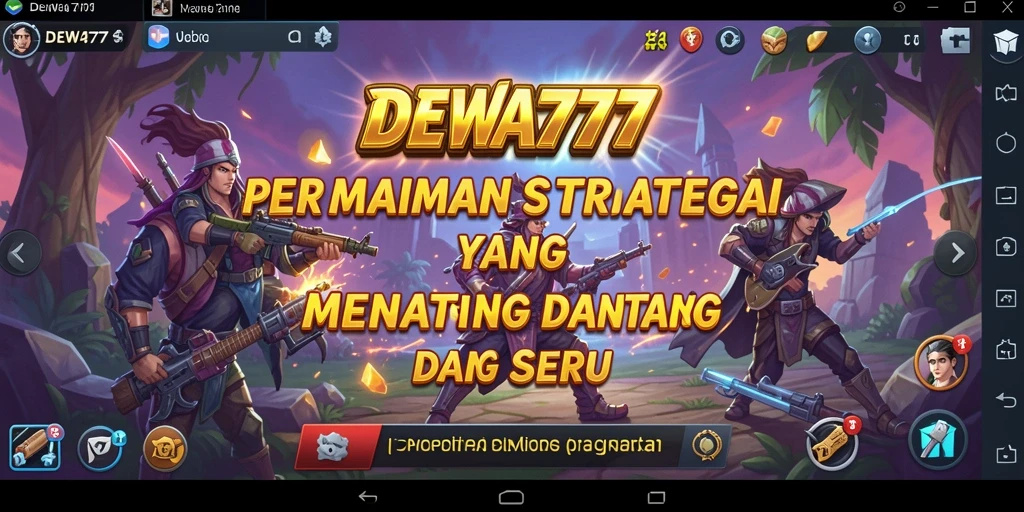 Tampilan menarik dari DEWA777 yang menunjukkan elemen strategi permainan.