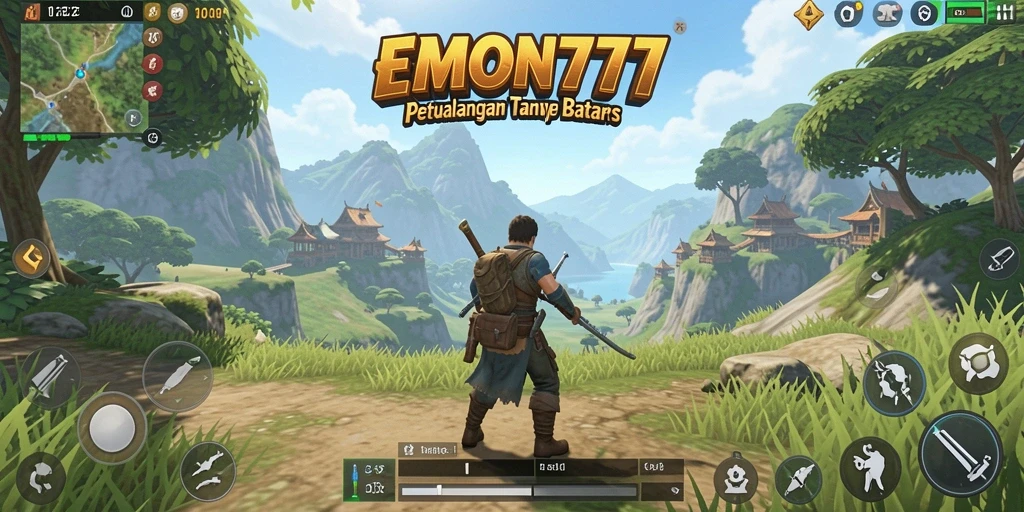 Tampilan gameplay Open World yang menakjubkan di EMON777.