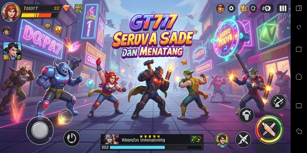 Gameplay GT777 yang penuh aksi dan tantangan seru.