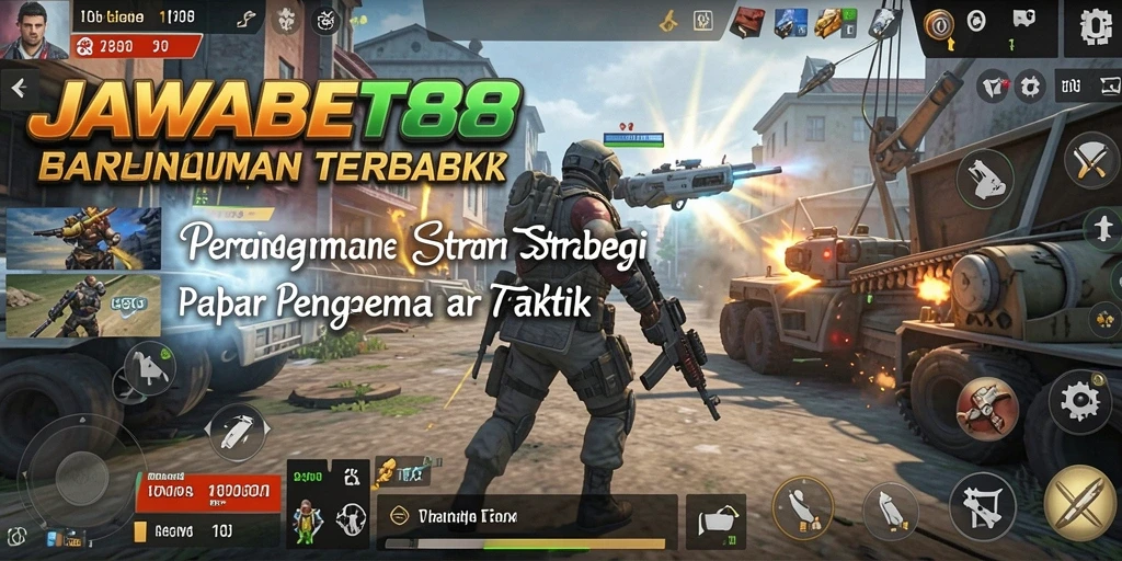 Tampilan gameplay <strong>JAWABET88</strong> dengan strategi intens dan taktik menarik.