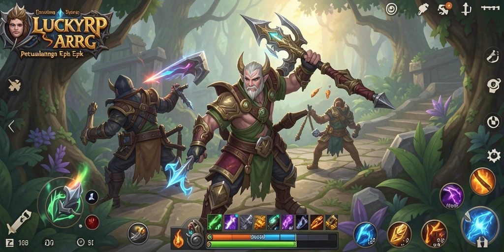 Tampilan dasar gameplay LUCKYRP yang mendebarkan dan penuh aksi.