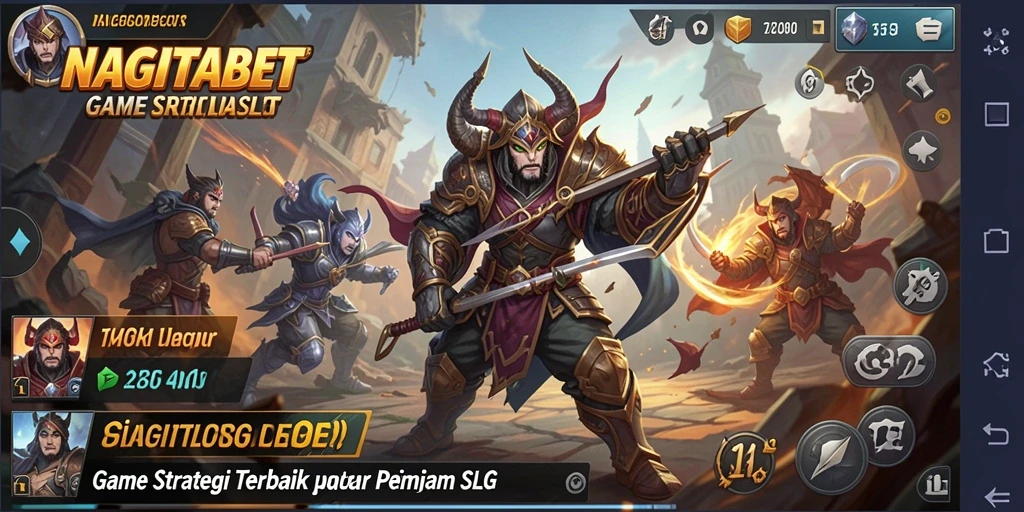Screenshot NAGITABET menampilkan aksi strategi seru dalam gameplay.
