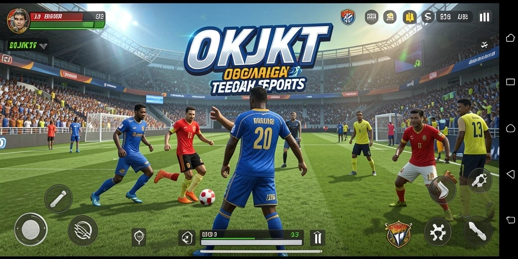 Gameplay OKJKT menampilkan pertarungan seru dalam olahraga.