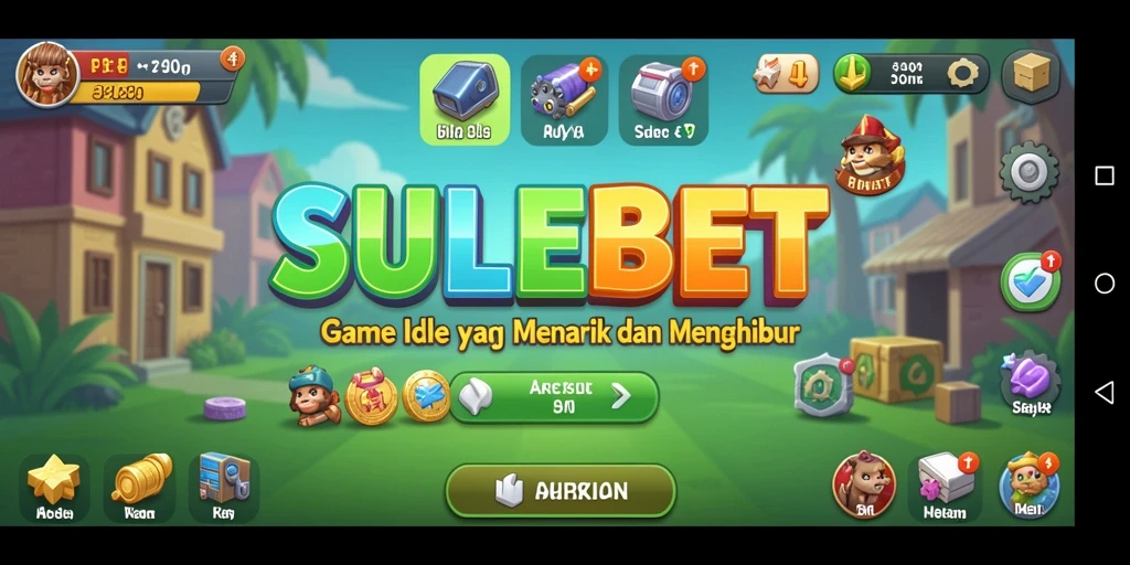 Screenshot gameplay SULEBET menunjukkan karakter yang mengumpulkan sumber daya.