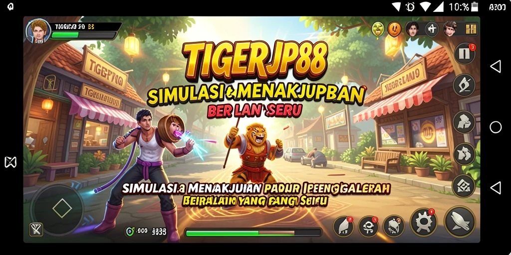 Screenshot menampilkan gameplay Simulation TIGERJP88 yang menarik dan interaktif.