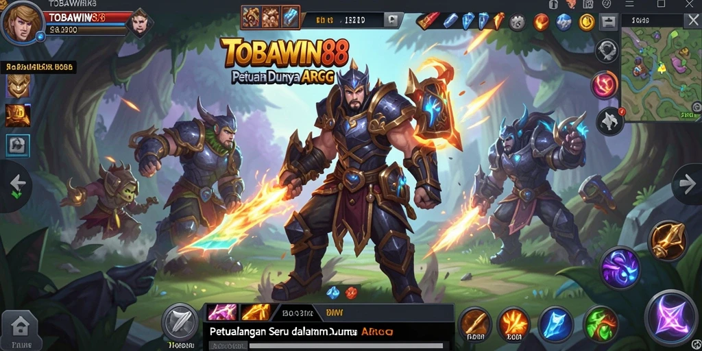 Tampilan gameplay action-packed dari TOBAWIN88 yang mendebarkan.