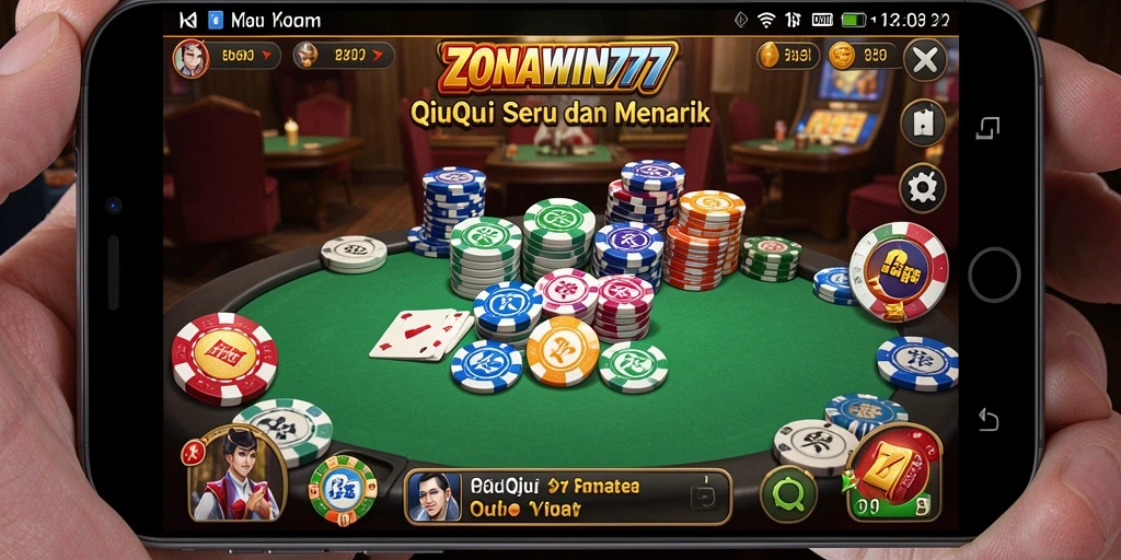 Gameplay seru dan menegangkan dalam ZONAWIN777 QiuQiu.